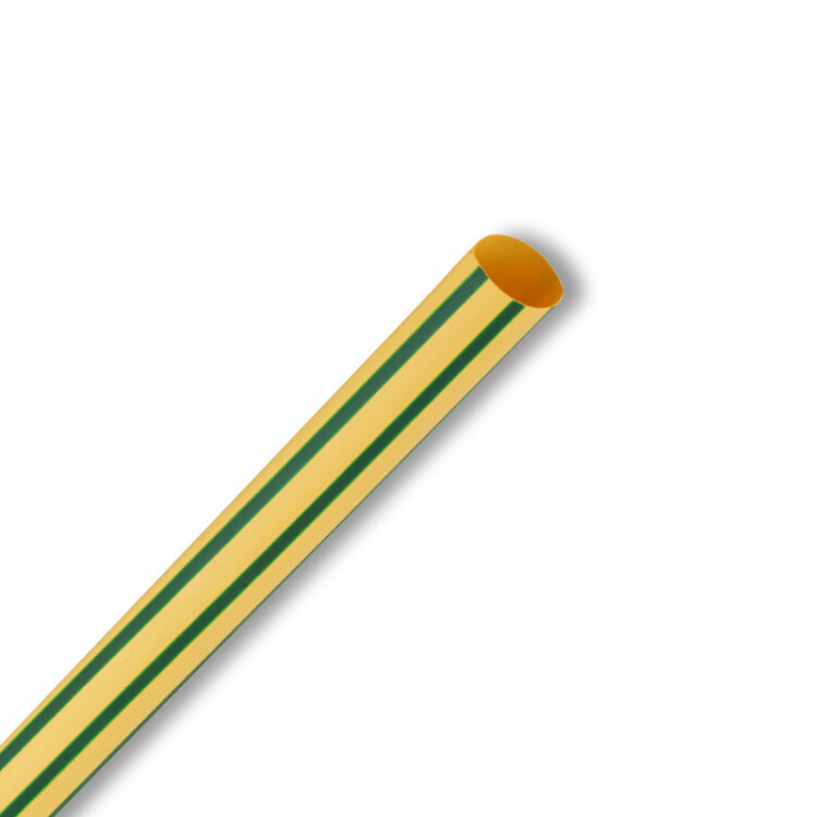 Трубка Т/У (3:1) тонкостенная  6/2 мм желто-зеленая 3М
