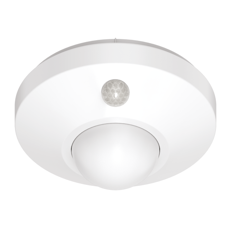 Светильник-ночник LED с фотосенсором и датч.движ. CL001 2Вт 120Лм (круг, белый) 86х47 (3хАА) Gauss