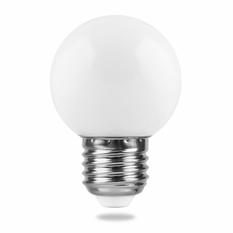 Лампа светодиод. (LED) для белт-лайт Шар Е27  1Вт 230В матов. Feron