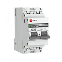 Выключатель автомат. 2-пол. (2P)  25А C  4,5кА ВА47-63 PROxima EKF-Низковольтное оборудование - купить по низкой цене в интернет-магазине, характеристики, отзывы | АВС-электро