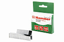 Скобы для степлера Hammer Flex 215-003  14мм, ширина 11.3мм, сечение 0.75мм, П-обр. (тип 53),1000шт-