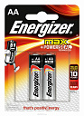 Эл-т питания щелочной LR6 (АА, 316) 1,5В (уп.=2 шт.) MAX Energizer-Батарейки (незаряжаемые элементы питания) - купить по низкой цене в интернет-магазине, характеристики, отзывы | АВС-электро