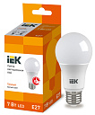 Лампа светодиод. (LED) Груша Е27  7Вт 630лм 3000К 230В матов. IEK-Лампы светодиодные - купить по низкой цене в интернет-магазине, характеристики, отзывы | АВС-электро