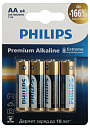 Батарейки Philips LR6M4B/51 АА алкалиновые 1,5v 1 уп= 4 шт. LR6-4BL Premium -